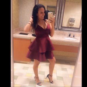 Structured spaghetti strap(criss-cross)  dress